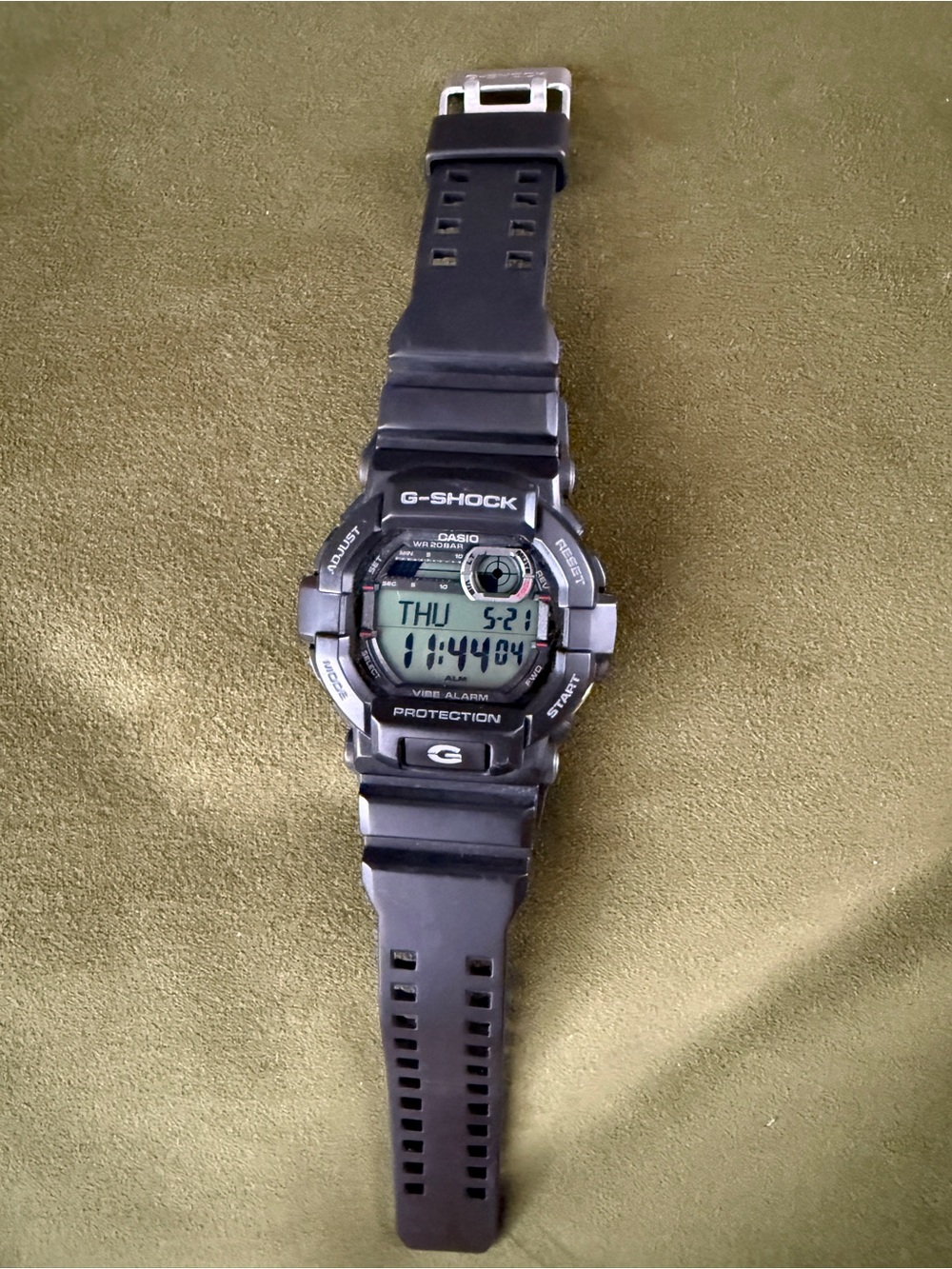 Casio G-Shock GD-350-1 Digital Watch in Black and Silver Accents